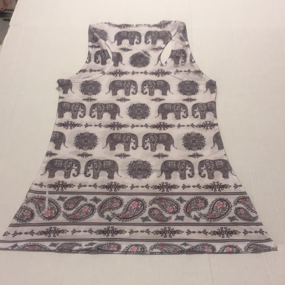 💚 Love J Elephant Print Tank Size M - Picture 5 of 5